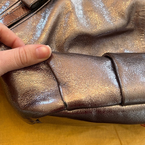 Coach Madison Metallic Satchel - Picture 7 of 15